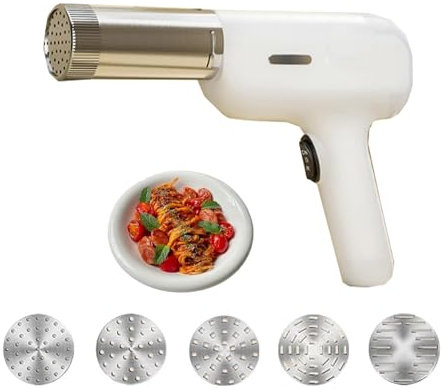 Macchina Per La Pasta Elettrica, Macchina Per La Pasta Senza Fili 5 In 1 Con Accessorio Per La Produzione Di Salsicce, Macchina Per La Pressatura Delle Multifunzione, Per Spaghetti, Fettuccine