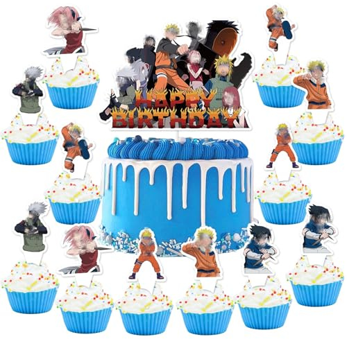 25 Stück Tortendeko Geburtstag, Themed Happy Birthday Tortendeko Mädchen Junge, Papier Cake Topper Geburtstag, Niedlich Kuchen Deko für Geburtstags Dekoration, Kuchenaufstecker fur Kinder