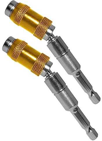 Homoyoyo 2pezzi Magnetico Portainserti Da Trapano Estensione Flessibile Girevole Bit Holder Per Spazi Ristretti Adatto Per Cacciaviti e Trapani Stabilità Ottimale e Design Pratico