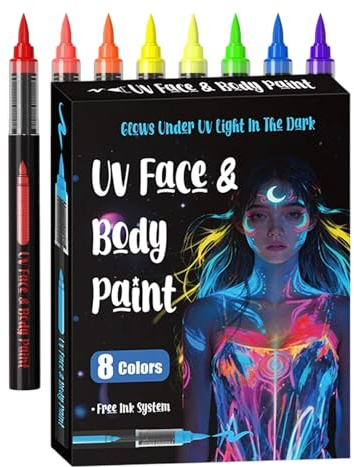 Body Markers for Skin Washable 18 Pieces Vibrant Colors Safe Washable
