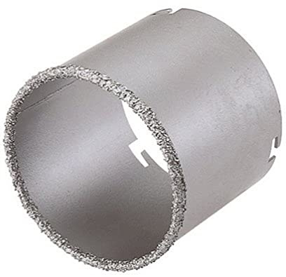 wolfcraft Corona de perforación recubierta de carburo de tungsteno I 3477000 I Para instalaciones sanitarias y eléctricas en paredes de ladrillo y piedra; profundidad de corte: 55 mm