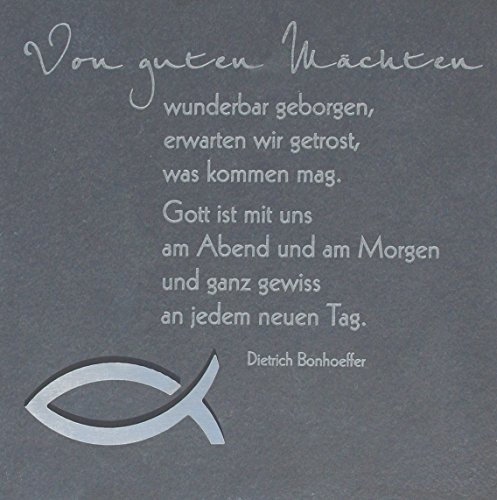 Butzon & Bercker - Wandbild - Wanddekoration - Wohnzimmer, Schlafzimmer - Von Guten Mächten - 14,5 x 14,5 cm