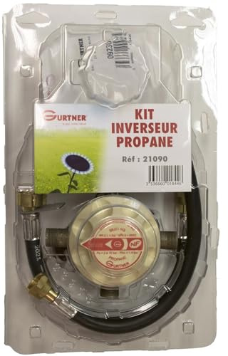 GURTNER Kit propane 2 bouteilles - détendeur inverseur limiteur 6kg/h 1,5bars - Réseau gaz