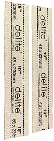 DELITE Docht 10''' 2 Stück Rundbrennerdocht 48 mm breit, 230 mm lang für Petroleumlampen Elbe 3, Petrolux, Cabinlite, Kitchen und andere