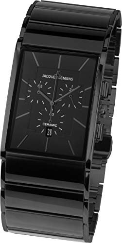 JACQUES LEMANS HerrenArmbanduhr Analog Quarz Edelstahl 1-1941C