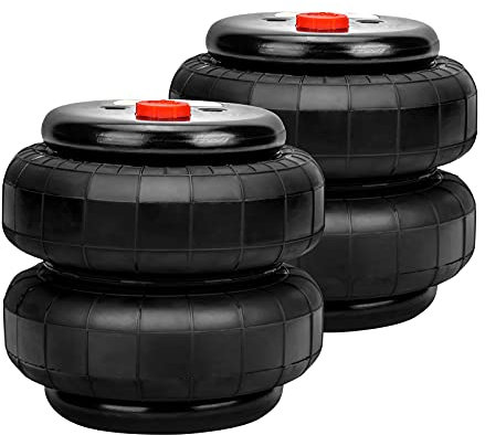 maXpeedingrods 2PCS 2500lbs Universal Single 1/2npt Port Air Suspension Spring Bag for Ford-GMC for Ram