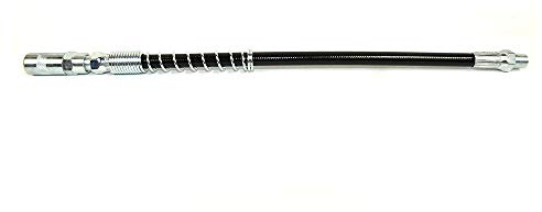 Interstate Pneumatics ZY900 12 Inch Flex Grease Gun Hose Extension with Coupler & Spring Guard 4,500 Working PSI (1/8 Inch NPT)