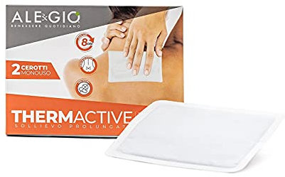 ALE&GIÒ - Cerotto Monouso Con Terapia Del Calore Themactive - 2 Cerotti