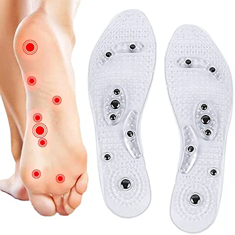 Magnetiska innersulor, ortopediska innersulor, akupressur innersulor, massageinlägg, innersulor, massage, bantning, förebyggande av fasciit, unisex, storlek 35–40