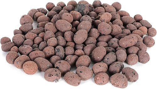 RAHBI 100g Palline di Argilla, Granuli di Argilla idroponica per Piante, Sfere di Argilla espansa per Piante in Crescita, migliorano Il drenaggio e trattengono l'umidità (15 mm)