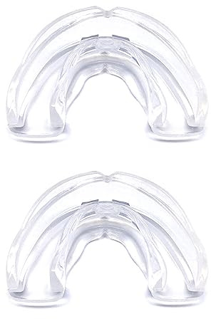 LuLiyLdJ Paquete de 2 férulas dentales, protector bucal deportivo, caja de protección bucal, férulas de artes marciales, fútbol, ​​hockey, taekwondo, béisbol, balonmano, rugby, molienda de dientes