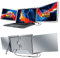 Docooler 14-Zoll-Dreifacher Tragbarer Monitor, 1920 * 1080/1200P FHD IPS-Tri-Screen Monitor Screen Extender, HDMI/USB/Typ-C-Plug-and-Play-Gaming-Computermonitor mit 1 Kabel für 15-17,3-Zoll-Laptop