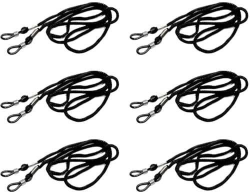 LJFEA 6 stück Universal Brillenband beständiges Brillengummi und Stoff Brillenbändel - Qualitativ Hochwertiges Brillenband Band für Brille zum Umhängen