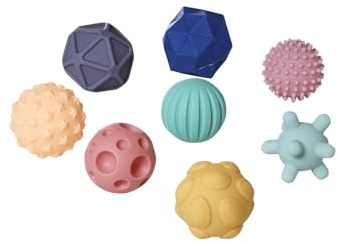 Vertbaudet 8er-Set Baby Sensorikbälle Mehrfarbig