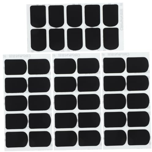 UPKOCH Trumpeter 4 Blätter Schwarzes Silikon-zahnpad Saxophon-pads Zahnpads Für Instrumente Saxophon Mundstückspolster Saxophon Zahnpolster Saxophon-kissen Saxophon-mundstücke Kieselgel Black