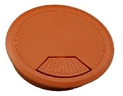 YGLONG Cable Hole Cover 2pcs ABS Computer Desk Table Grommet Cable Port Wire Hole Cover 50mm 53mm 60mm Wire Storage Rack Furniture Hardware(Brown,50mm)