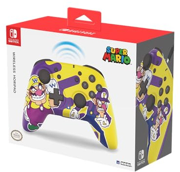 HORI Nintendo Switch Wireless HORIPAD (Wario & Waluigi) – Sous licence officielle Nintendo – Nintendo Switch