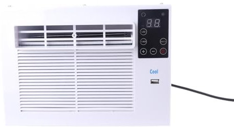 Generic Enfriador de Aire Portátil, Menos Ruido de Aire Pequeño Acondicionador USB Carga bajo Consumo 280W 16-30 ℃ Modo de Suspensión para el Dormitorio Escolar (EU enchufe 220V)