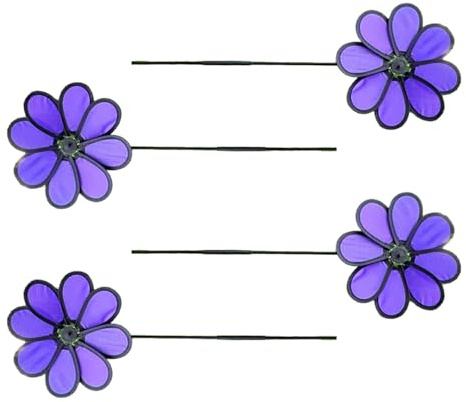 4PCS Wheels Garden Decoration Windmill Bird Device Deterrent Decorative Bird Away Ornaments Decorative Spinner