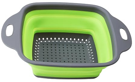 POPETPOP Scolapasta Piccolo Resistente con Ergonomico per Lavello Cucina Colino Drenante per Frutta e Richiudibile Colore Casuale Colore Casuale