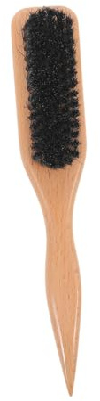 AUTSUPPL Bristle Bartbürste mit Ergonomischem Holzgriff Sanfte Schweineborsten für Präzise Bartpflege und Styling Leichte Kompakte Herrenbürste für Reisen und Täglichen Gebrauch