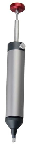 Helilyco Outil de pompe à dessouder ingénieur avec pointe en silicone, extracteur portable pour réparation de PCB, argent