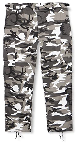 Mil-Tec US Feldhose Typ BDU • Taktische Herren Cargohose mit 6 Taschen & Knieverstärkung • Einsatzhose aus Baumwolle & Polyester • Verstellbare Bundweite & Beinabschluss mit Zugband • Urban, M