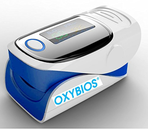 'Finger Pulse Monitor Blue All in One Portable and Heart Rate Monitor with Instructions in French. Analysis and Measurement of Oxygen Saturation in Blood SpO2 – Monitor Heart Rate