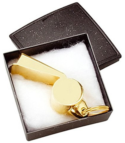 Pfeife gold color gold Schiedsrichter Fußball Geschenk Geschenk Siegerehrung