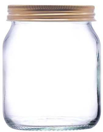 1lb Screw Honey Jars with Gold Lids – Competition Standard Glass Honey Jars (353ml) (Gold, Pack of 24)