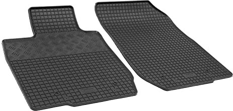 Fußmatten kompatibel mit Dacia Logan MCV 2 Sitze 2007-2013 Gummi Auto 100% passgenaue Gummimatten Automatten Antirutsch Schwarz
