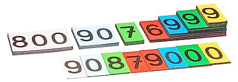 WISSNER® Magnetische Dezimal-Stellenwertkarten (70 Stück) – Mathe