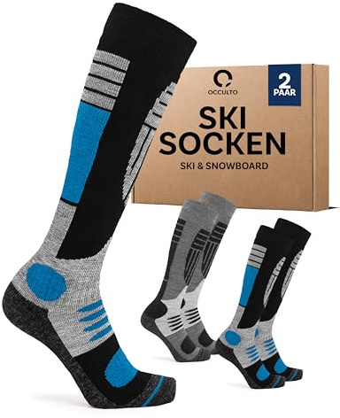 Occulto skidstrumpor män 2 pack, 4 pack (modell: Felix) 2 par blåsvart 39-42