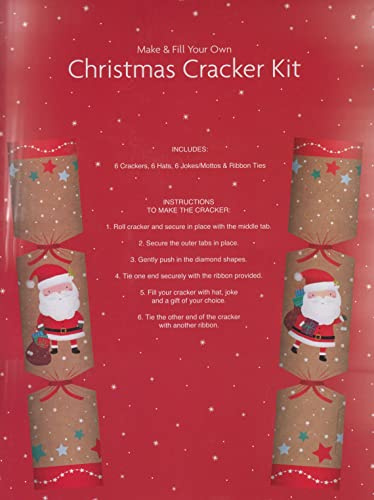 Make and Fill Your Own Festive Seasonal Christmas Party Cracker Craft Kit (3 Santas)