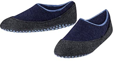 FALKE Stoppersocken Cosy Slipper K Hp Wolle rutschhemmende Noppen 1 Paar, Blau Darkblue 6681, 31-32