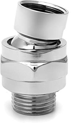 QWORK Regendusche Duschkopf Kugelgelenk, Verstellbar Schwenkkopf, G 1/2 Messing Dusche Ersatzteil für Brausekopf Duschanschluss