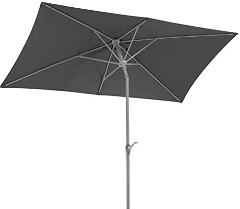 Schneider-Schirme Sonnenschirm Porto, anthrazit, 300 x 200 cm rechteckig, 643-15, Gestell Stahl, Bespannung Polyester, 6.7 kg