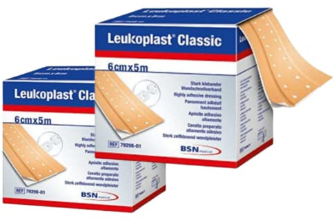 Leukoplast Classic Pflaster Meterware 5 m x 6 cm im 2er Set