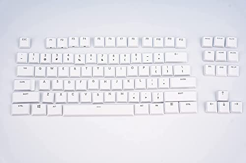forG915 Komplettes Set mit 109/87 Tastenkappen Ersatz G915/G913/G815/G813 TKL RGB Gaming Mechanische Tastatur (87 Tasten Weiß G915)
