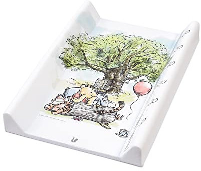 keeeper Winnie Puuh Wickelunterlage, Für 60 cm breite Babybetten, Tische, Badewannen etc., Integrierte Messlatte, Pawel, Weiß