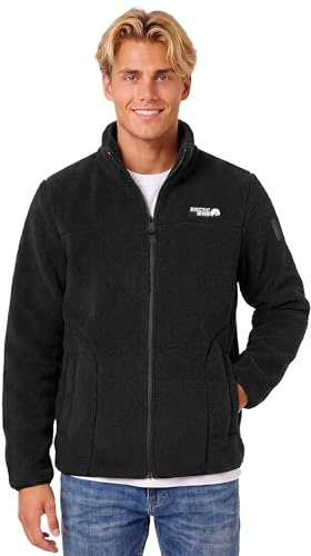 Arctic Seven Herren Fleecejacke (S-3XL) - Leicht, Flauschig, Atmungsaktiv, Hoher Kragen, Übergangsjacke Warme Jacke Männer - AS-335