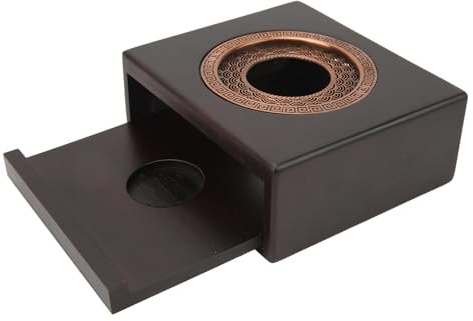 Heaveant Teapot Warmer, Rapid Heating Tea Pot Warmer with Candle Holder, Traditional Wood Candle Heater Base Teaware Accessories