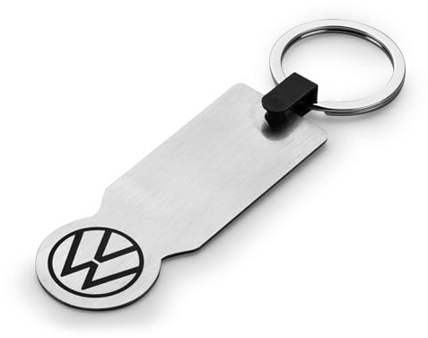 Volkswagen 1K6087010 nyckelring logo kundvagn löser nyckelring hänge, silver, silver, Einheitsgröße, Modern