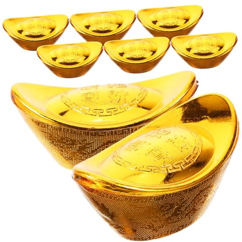 Gatuida 12st Pralinenschachtel Aus Barren Chinesischer Wohlstand Und Wohlstand Im Neuen Reichtum Barren Reichtum Armut Figur Yuan Bao Süßigkeitenetui Schreibtisch Plastik Säule