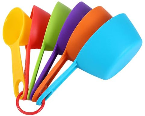 Set di misurini da cucina | Cucchiai di misurazione con bilancia | Cucchiai impilabili per principianti per farina, sale e fagioli, set di misurini