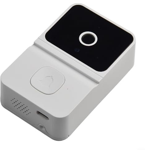 Homefurnishmall Timbre inalámbrico inteligente con WiFi, timbre de puerta de teléfono, intercomunicador, timbre de cámara 2.4G WiFi, notificación en tiempo real de aplicación, intercomunicador de 2