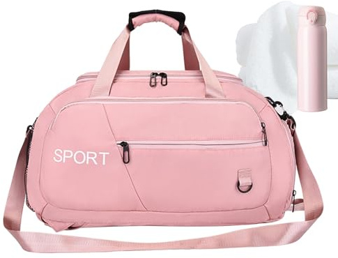 Turnbeutel Reisetasche - Freizeittaschen | Turnbeutel für Herren Wasserdicht, große Kapazität, mit Mehreren Außentaschen, Rosa, riferimento alla descrizione, Siehe Beschreibung
