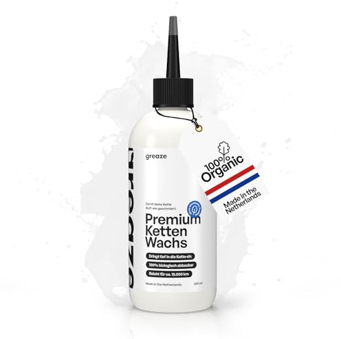 greaze - Kettenwachs in versch. Größen - hochwertiger Fahrrad-Trockenschmierstoff - nachhaltiges Kettenwachs Fahrrad - Kettenwachs MTB - High Tech Ketten Wax (500 ml)