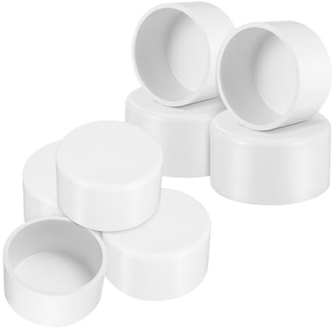 Zerodeko 8 Tapas de Extremo para Tuberías de Pvc, 63mm de Diámetro Interior, Cierre Hermético, y Antipolvo, para Tuberías de Agua