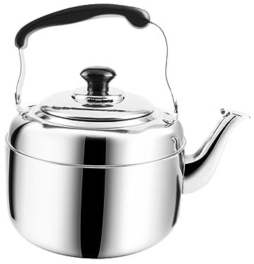 CHICAMPERA Hervidor De Agua Silbante De Acero Inoxidable Apto Para Cocinas De Inducción y Gas Diseño Elegante y Fácil De Limpiar